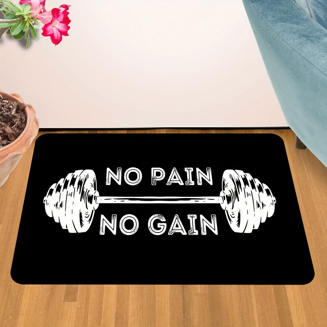 Home Gym Quotes - Фланелевый коврик с цитатой из фильма