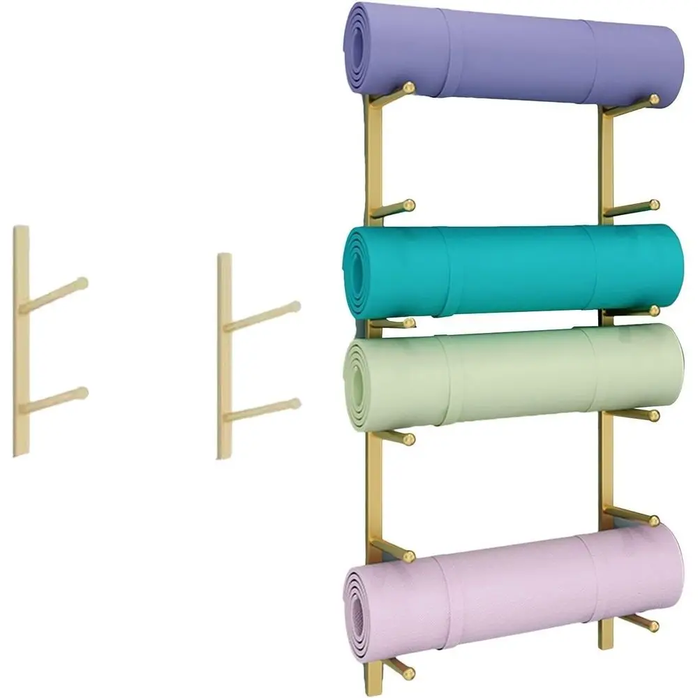 Home Gym Yoga Mat Storage - Настенная металлическая стойка для тренажеров для