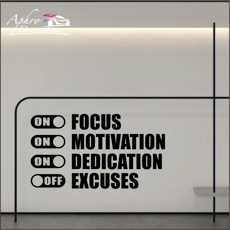 Наклейка на стену с цитатой о  – обзор и цена Home Gym Quotes