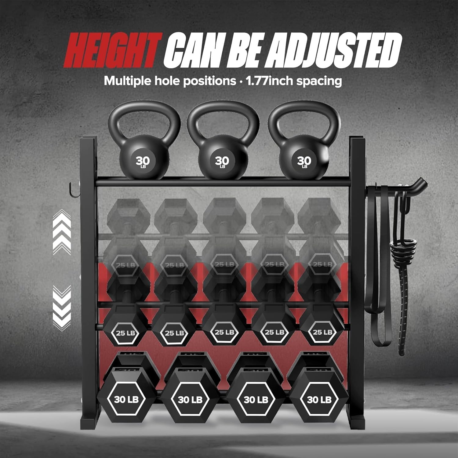 Стеллаж для гантелей 3-уровнев – обзор и цена Home Gym Rack