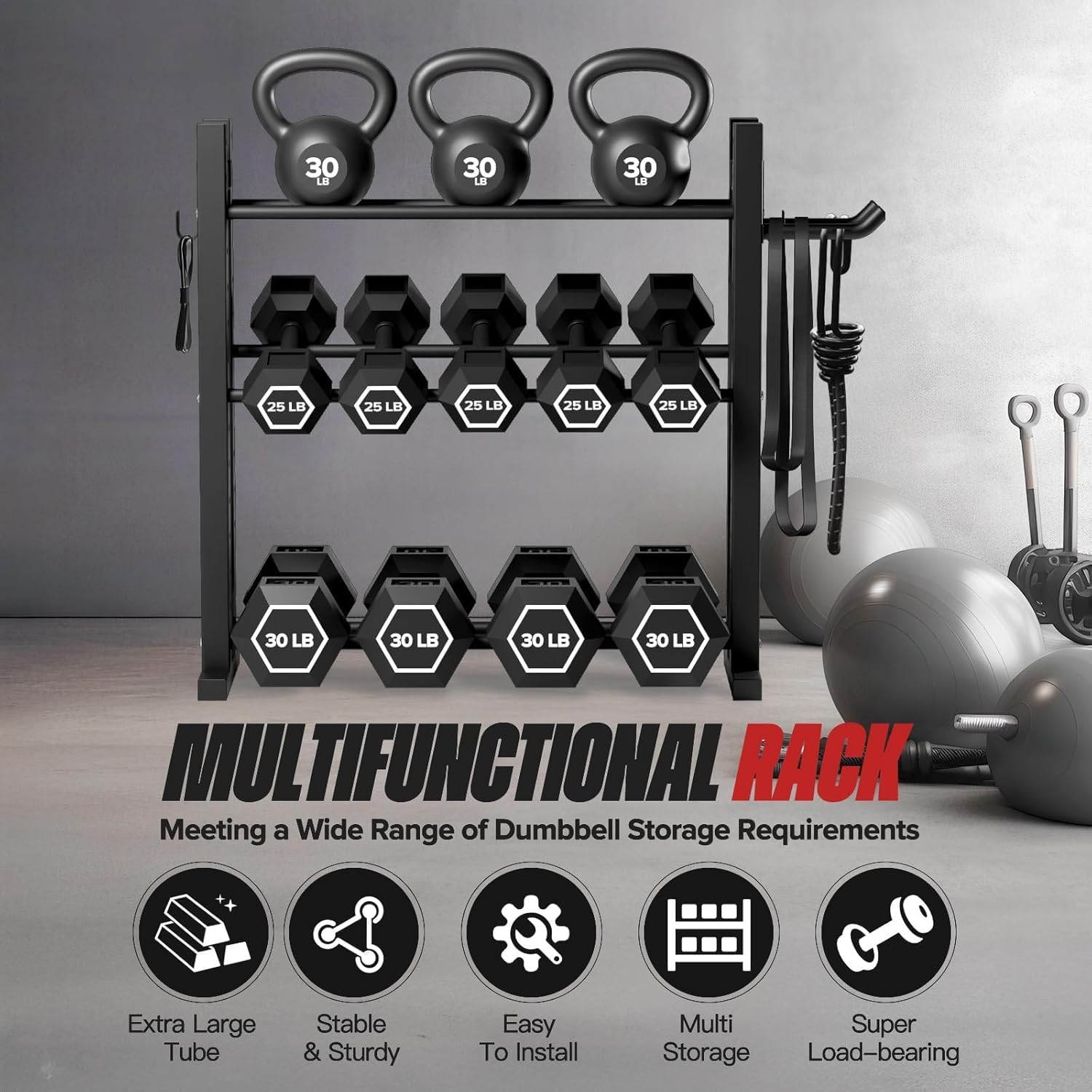 Стеллаж для гантелей 3-уровнев – обзор и цена Home Gym Rack