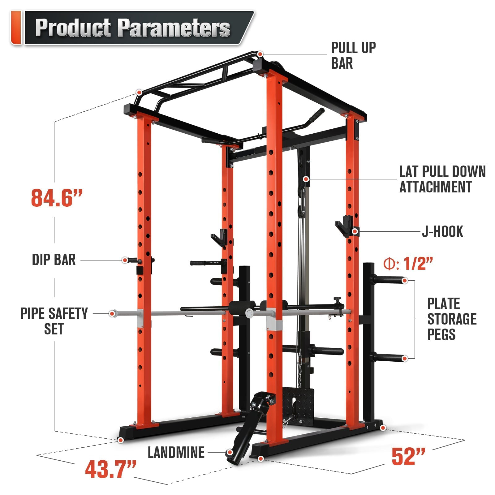Многофункциональный коммерческ – обзор и цена Squat Rack Power
