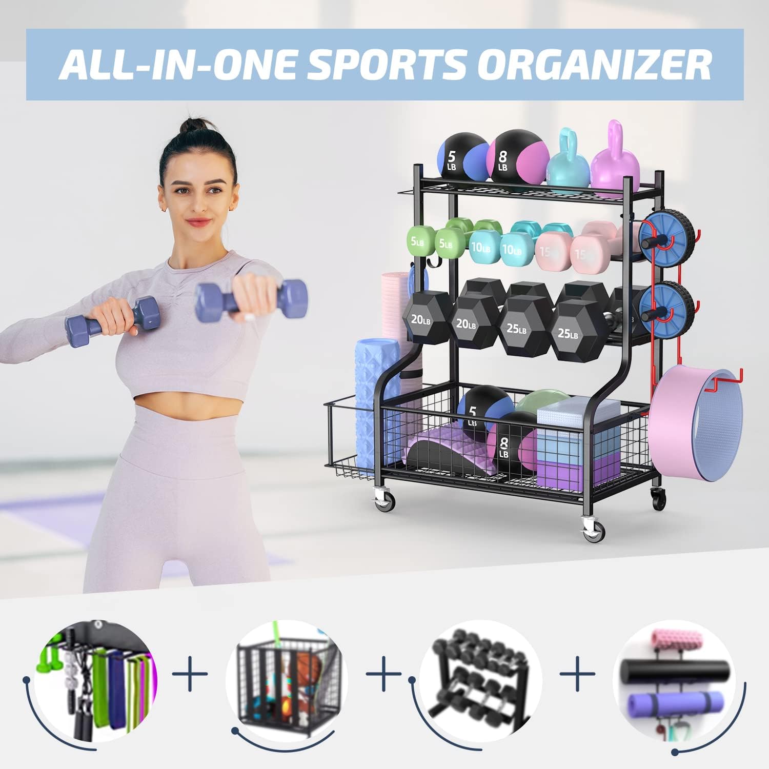 Стойка для гантелей для домашн – обзор и цена Home Gym Rack