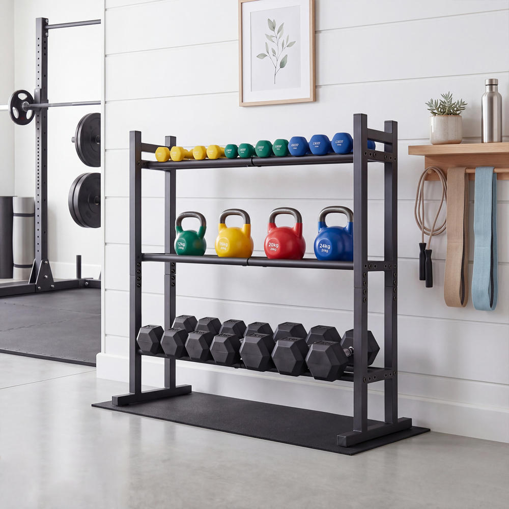 Усиленная 3-ярусная стойка для – обзор и цена Home Gym Rack