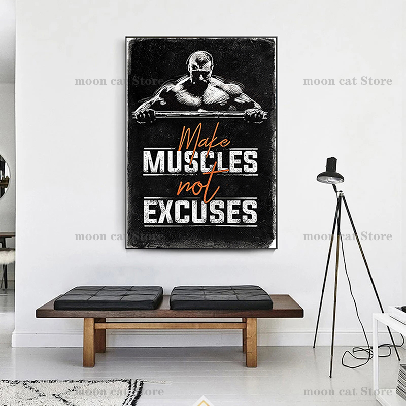Спортивный постер для фитнеса, – обзор и цена Home Gym Quotes